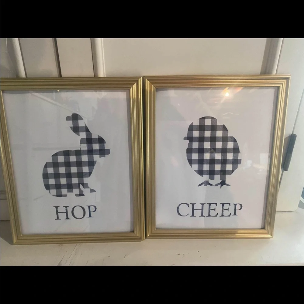 Set of 2 Buffalo Easter Framed Prints